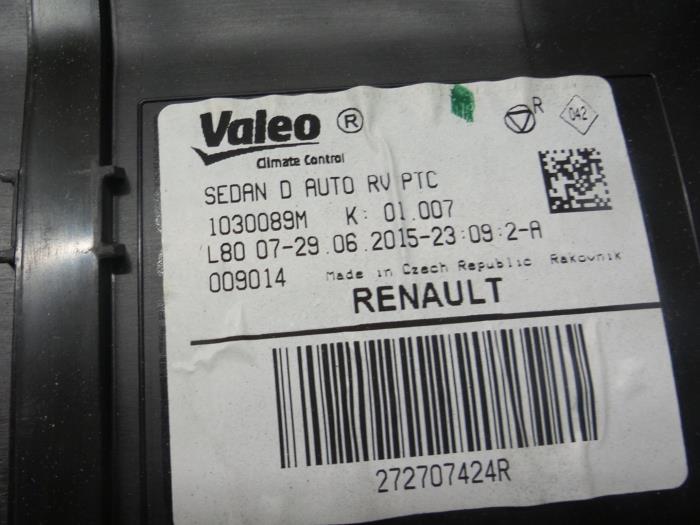 Chaufagebak van een Renault Talisman (RFDL) 1.6 dCi 130 2016