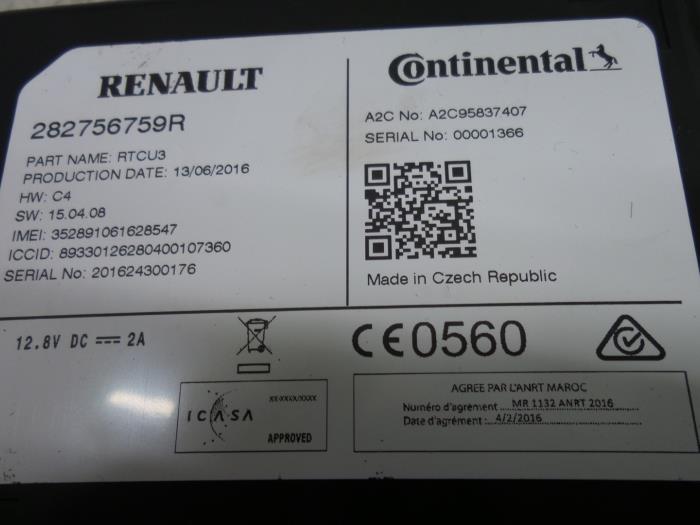 Navigatie Module van een Renault Scénic IV (RFAJ) 1.6 Energy dCi 160 EDC 2016