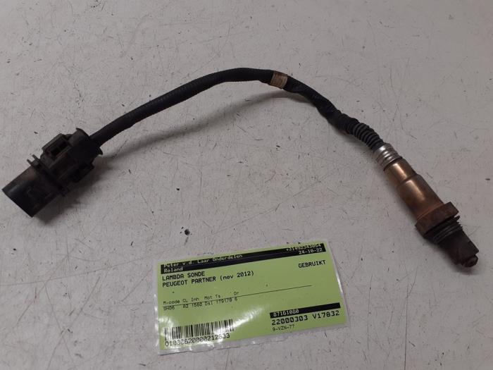 Gebruikte Lambda Sonde Peugeot Partner (GC/GF/GG/GJ/GK) 1.6 HDI 90 Prijs € 48,40 Inclusief btw aangeboden door Autodemontage van de Laar