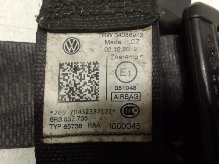Module + Airbag Set van een Volkswagen Polo V (6R) 1.6 TDI 16V 90 2013