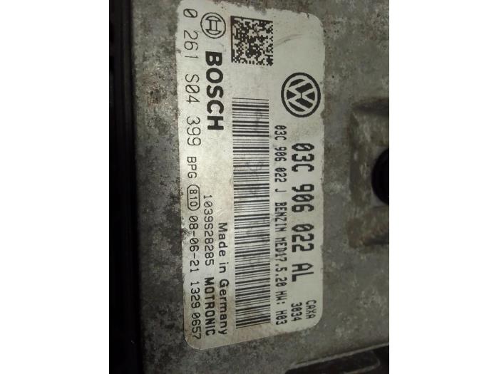 Gebruikte Computer Motormanagement Volkswagen Golf Plus (5M1/1KP) 1.4 TSI 122 16V Prijs € 100,00 Margeregeling aangeboden door Autodemontage van de Laar