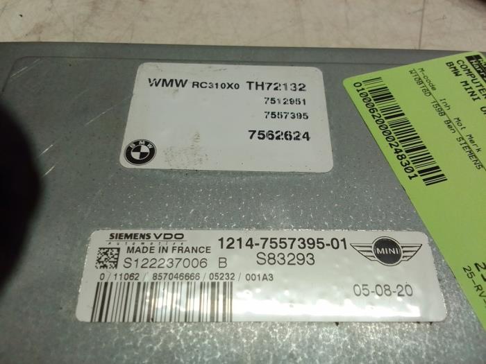 Gebruikte Computer Motormanagement BMW Mini (R50/53) 1.6 16V Cooper Prijs € 75,00 Margeregeling aangeboden door Autodemontage van de Laar