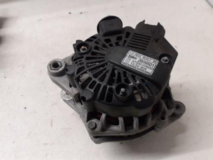 Dynamo Kia Picanto (TA), 2011 / 2017 1.2 16V, Hatchback, Benzine, 1.248cc, 63kW (86pk), FWD, G4LA5, 2011-09 / 2017-03, TAF4P3; TAF4P4; TAF5P3; TAF5P4; TAF5P7 (Gebruikt)