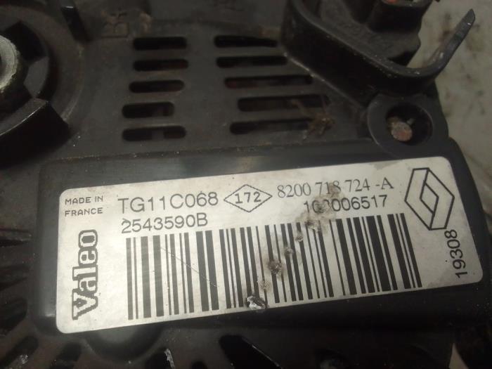 Gebruikte Dynamo Renault Modus/Grand Modus (JP) 1.2 16V Quickshift Prijs op aanvraag aangeboden door Autodemontage van de Laar