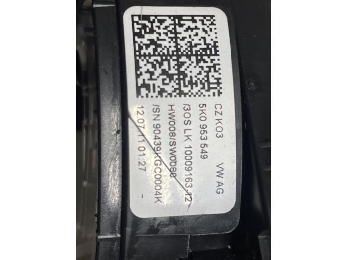 Airbag Set+Module van een Volkswagen Golf VI Variant (AJ5/1KA) 2.0 GTD 16V 2011