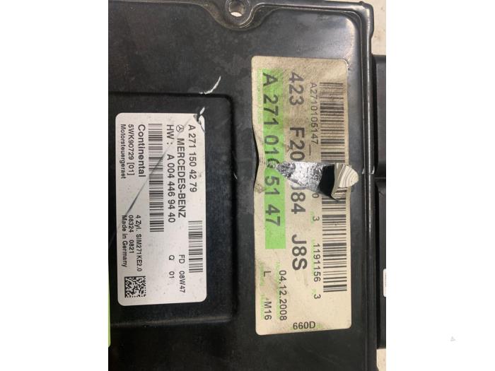 Gebruikte Computer Motormanagement Mercedes C Estate (S204) 1.6 C-180K 16V BlueEfficiency Prijs op aanvraag aangeboden door Autodemontage van de Laar