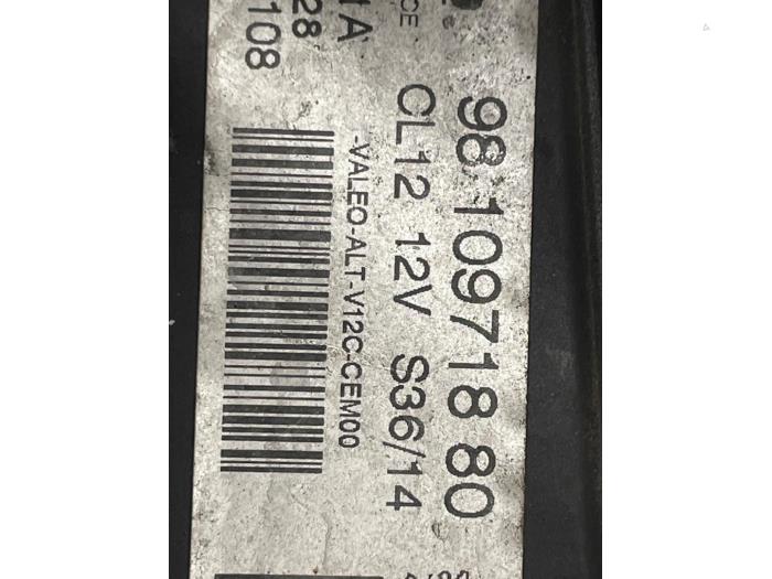 Gebruikte Dynamo Citroen C4 Cactus (0B/0P) 1.2 PureTech 82 12V Prijs € 70,00 Margeregeling aangeboden door Autodemontage van de Laar