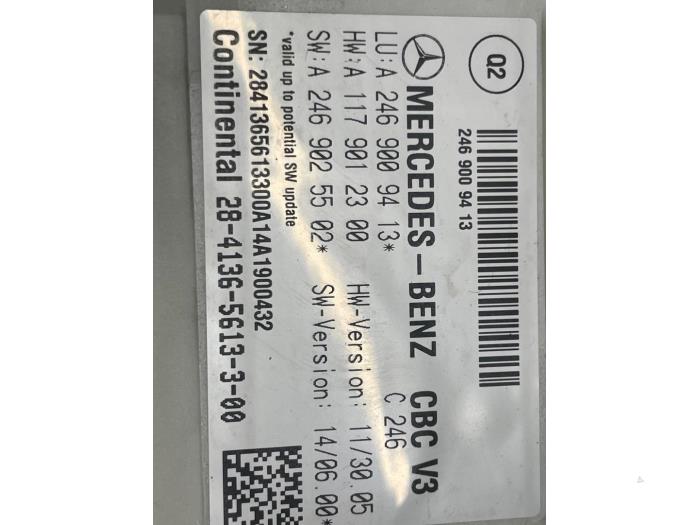 Computer Body Control van een Mercedes-Benz A (W176) 1.5 A-180 CDI, A-180d 16V 2014