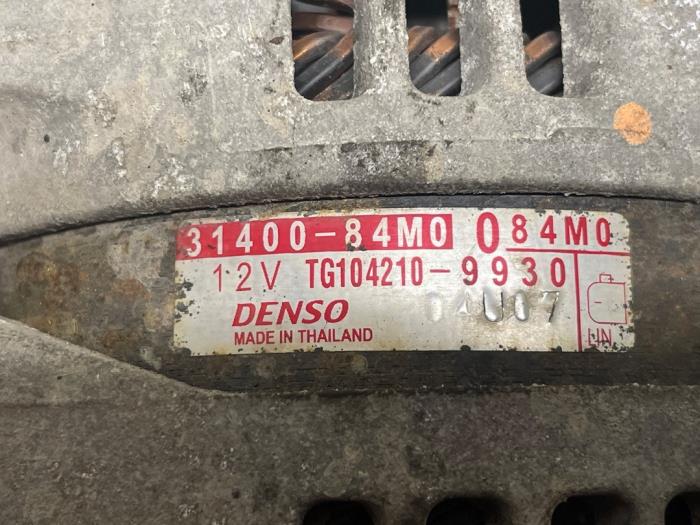 Gebruikte Dynamo Suzuki Celerio (LF) 1.0 12V Dualjet Prijs € 45,00 Margeregeling aangeboden door Autodemontage van de Laar