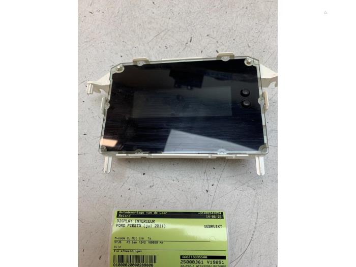 Gebruikte Display Interieur Ford Fiesta 6 (JA8) 1.25 16V Prijs € 25,00 Margeregeling aangeboden door Autodemontage van de Laar