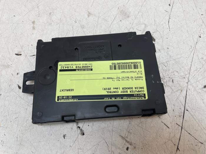 Computer Body Control van een Dacia Dokker Express (8S) 1.5 Blue dCi 95 2019