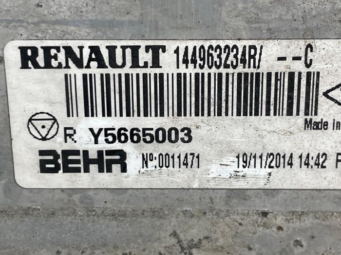 Intercooler van een Mercedes-Benz Citan (415.6) 1.5 111 CDI 2015