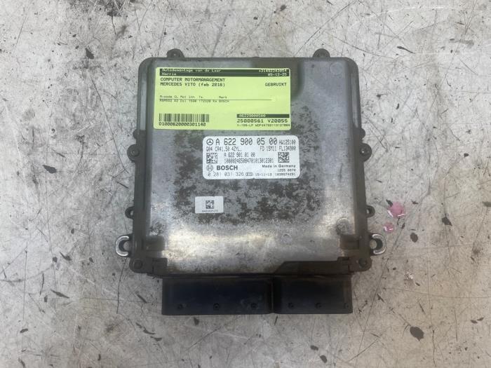 Gebruikte Computer Motormanagement Mercedes Vito (447.6) 1.6 111 CDI 16V Prijs op aanvraag aangeboden door Autodemontage van de Laar