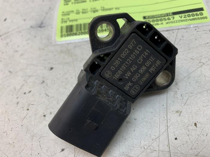 Gebruikte Map Sensor (inlaatspruitstuk) Volkswagen Tiguan (AD1) 1.4 TSI 16V Prijs € 20,00 Margeregeling aangeboden door Autodemontage van de Laar