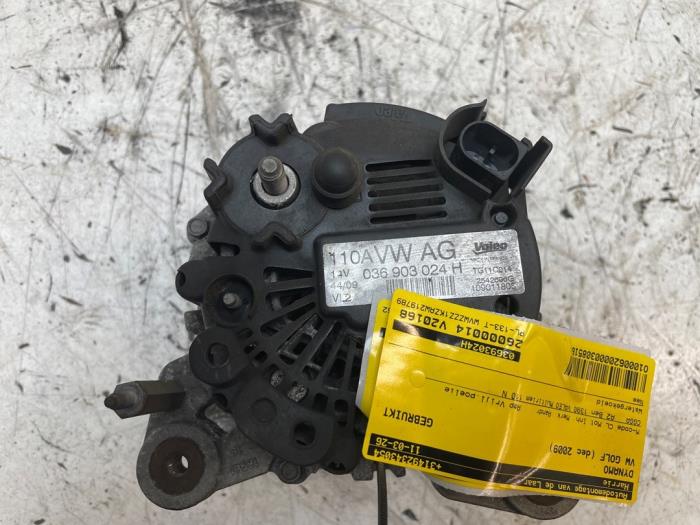 Gebruikte Dynamo Volkswagen Golf VI (5K1) 1.4 16V Prijs op aanvraag aangeboden door Autodemontage van de Laar