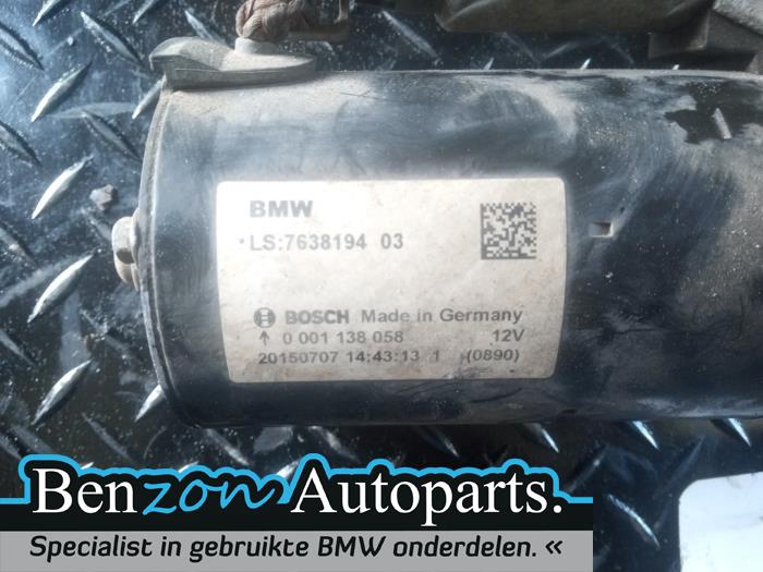 Startmotor van een BMW 2 serie (F22) 220i 2.0 Turbo 16V 2015