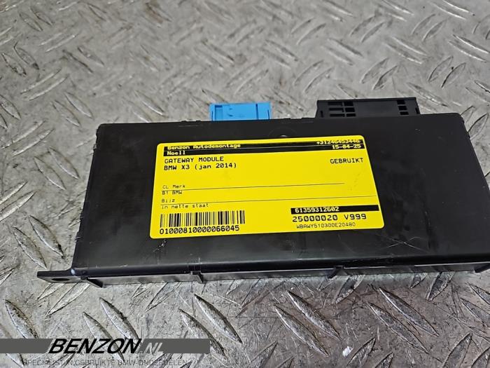 Gebruikte Gateway module BMW X3 (F25) xDrive30d 24V Prijs € 90,75 Inclusief btw aangeboden door Benzon Autodemontage