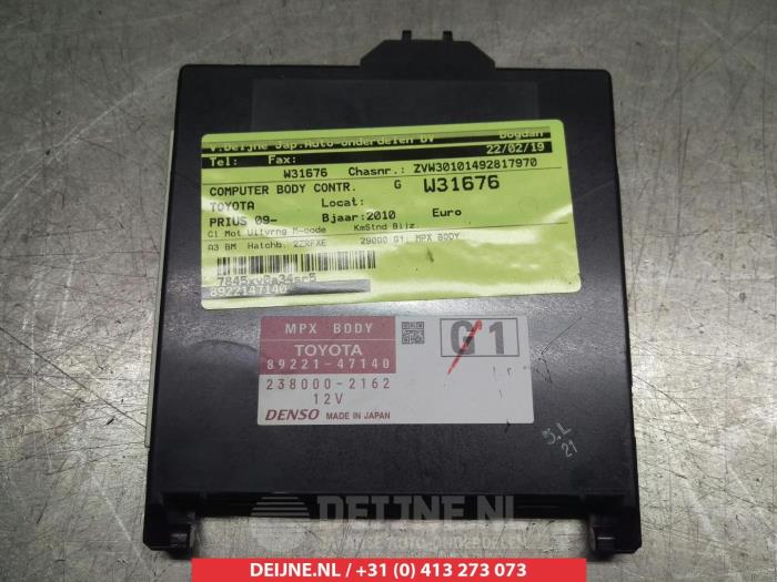 Gebruikte Computer Body Control Toyota Prius (ZVW3) 1.8 16V Prijs € 50,00 Margeregeling aangeboden door V.Deijne Jap.Auto-onderdelen BV