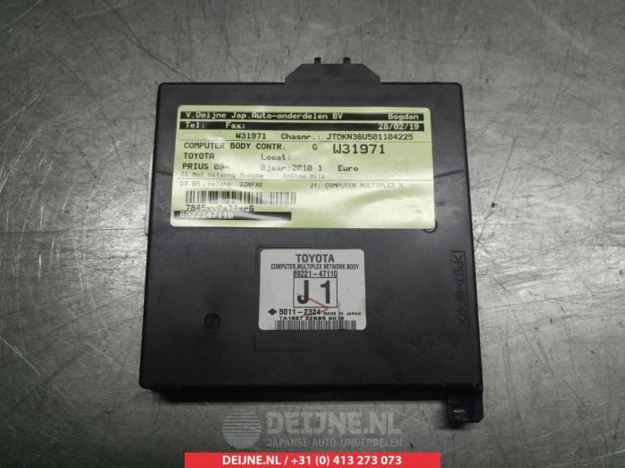 Gebruikte Module Bodycontrol Toyota Prius (ZVW3) 1.8 16V Prijs € 50,00 Margeregeling aangeboden door V.Deijne Jap.Auto-onderdelen BV