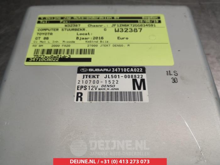 Stuurbekrachtiging Computer van een Toyota GT 86 (ZN) 2.0 16V 2016