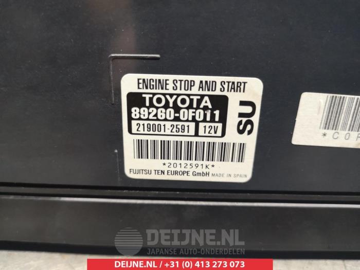 Gebruikte Start/Stop computer Toyota Verso 1.6 D-4D 16V Prijs op aanvraag aangeboden door V.Deijne Jap.Auto-onderdelen BV