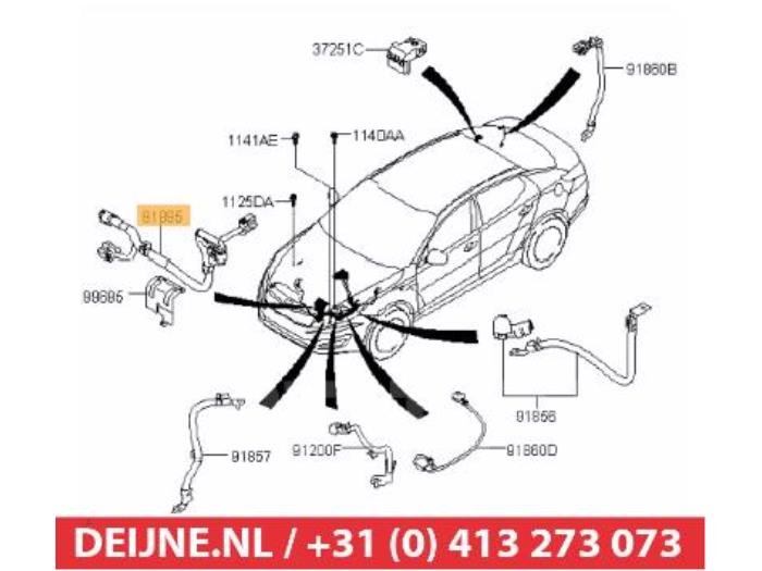 Kia Optima HV kabel (hoog voltage) O266014