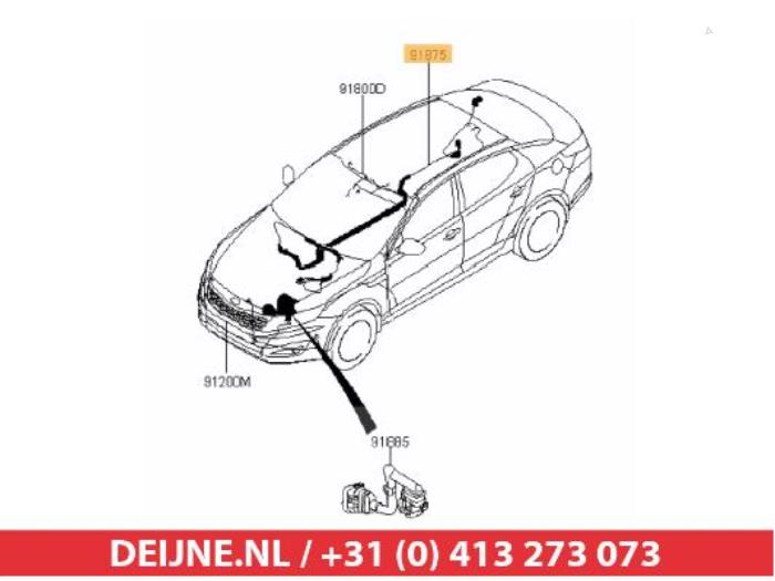 Kia Optima HV kabel (hoog voltage) O266015