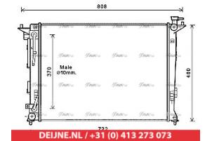 Nieuwe Radiateur Kia Sportage Prijs € 122,33 Inclusief btw aangeboden door V.Deijne Jap.Auto-onderdelen BV