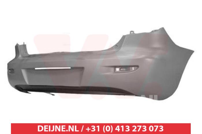 Achterbumper van een Mazda 3 2003