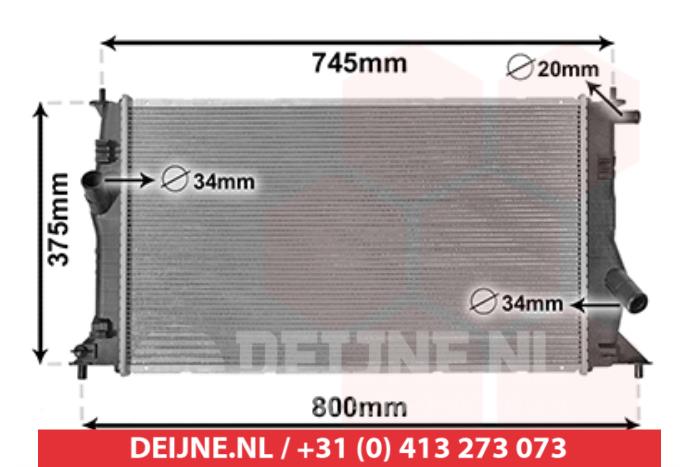 Mazda 5 Radiateur O9990005424