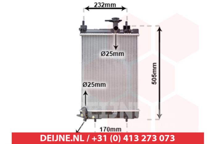 Daihatsu Cuore Kühler O9990005697