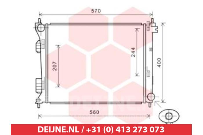 Kia Rio Kühler O9990005570