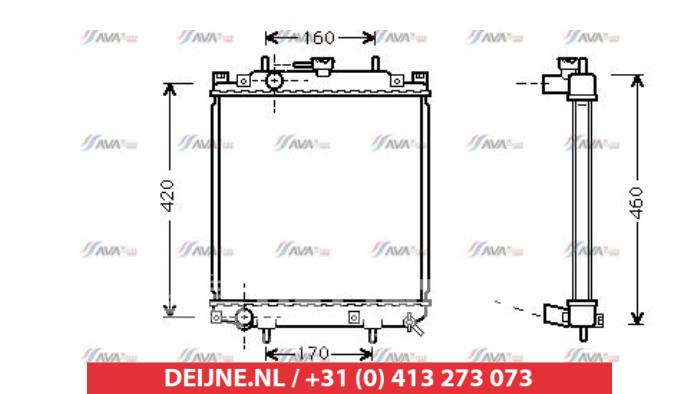 Daihatsu Cuore Kühler O9990005701
