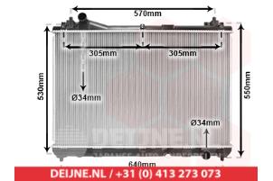 Nieuwe Radiateur Suzuki Grand Vitara Prijs € 72,52 Inclusief btw aangeboden door V.Deijne Jap.Auto-onderdelen BV