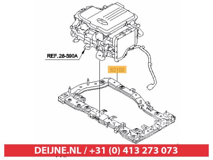 Gebruikte Subframe Hyundai Ioniq EV Prijs € 150,00 Margeregeling aangeboden door V.Deijne Jap.Auto-onderdelen BV