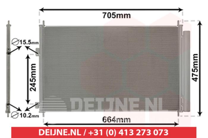 Toyota Rav-4 Air conditioning condenser O9990006115