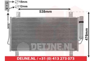 Nieuwe Airco Condensor Mitsubishi Outlander Prijs € 119,50 Inclusief btw aangeboden door V.Deijne Jap.Auto-onderdelen BV