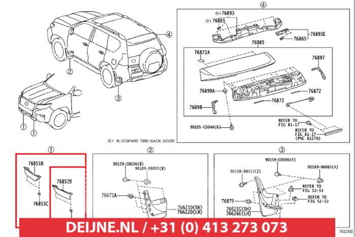 Toyota Landcruiser Spoiler Stoßstange vorne O434960