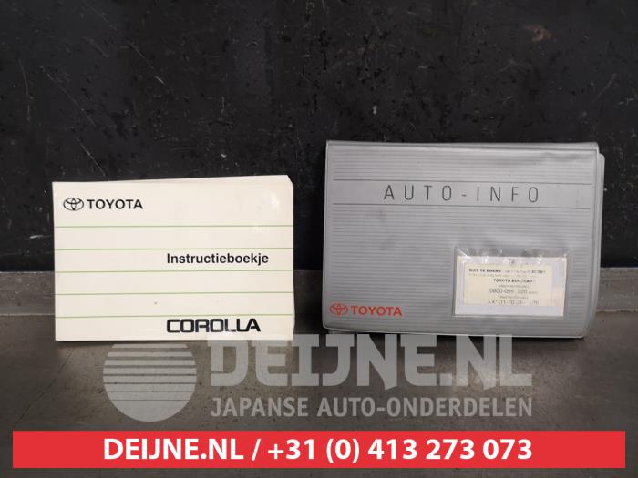 Toyota Corolla Instructie Boekje O437450