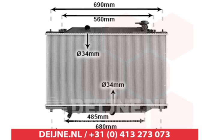 Nieuwe Radiateur Mazda CX-5 Prijs € 94,30 Inclusief btw aangeboden door V.Deijne Jap.Auto-onderdelen BV