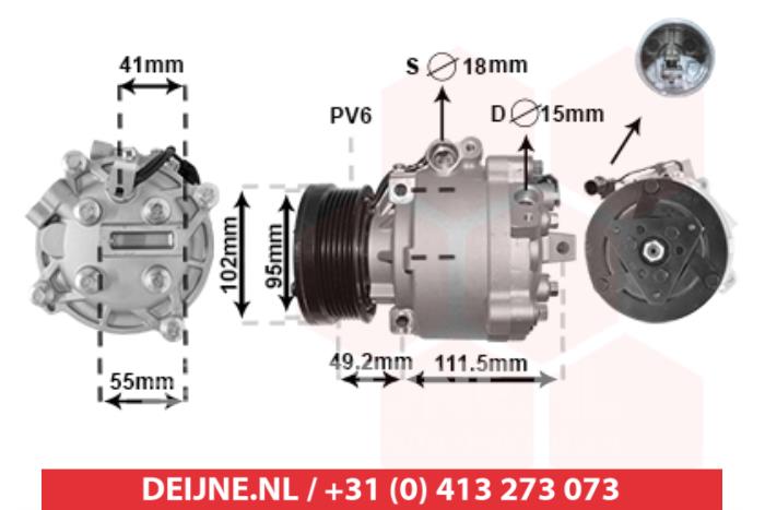 Mitsubishi ASX Klimapumpe O9990006186