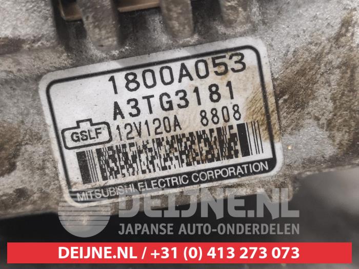 Dynamo van een Mitsubishi Lancer Sports Sedan (CY/CZ) 1.8 MIVEC 16V 2009