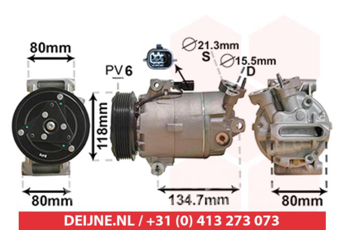 Nissan Qashqai Aircopomp O9990006165