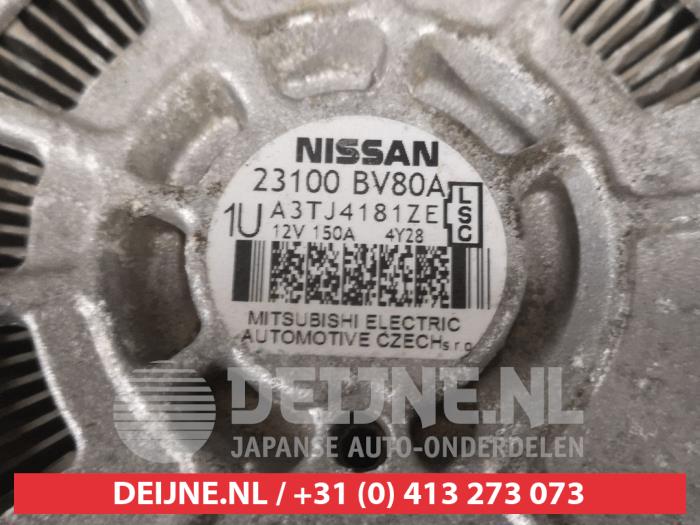 Dynamo van een Nissan Juke (F15) 1.2 DIG-T 16V 2015
