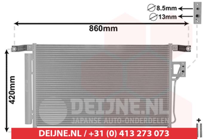 Nieuwe Airco Condensor Hyundai Santafe Prijs € 65,26 Inclusief btw aangeboden door V.Deijne Jap.Auto-onderdelen BV