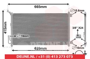Nieuwe Airco Condensor Nissan Micra Prijs € 47,11 Inclusief btw aangeboden door V.Deijne Jap.Auto-onderdelen BV