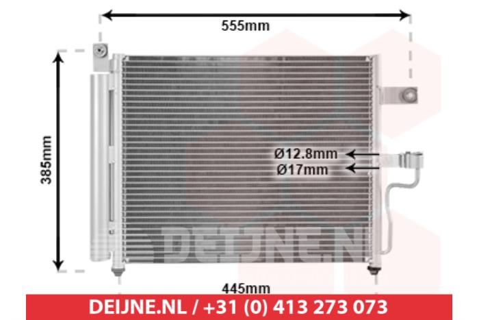 Hyundai Accent Air conditioning condenser O9990005964