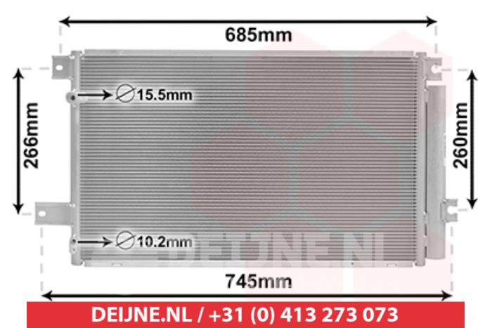 Nieuwe Airco Condensor Toyota Avensis Prijs € 67,72 Inclusief btw aangeboden door V.Deijne Jap.Auto-onderdelen BV