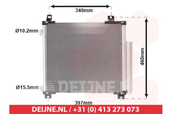 Nieuwe Airco Condensor Toyota IQ Prijs € 77,96 Inclusief btw aangeboden door V.Deijne Jap.Auto-onderdelen BV
