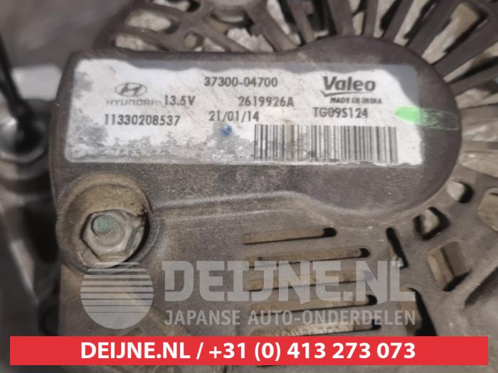 Alternator van een Hyundai i10 (B5) 1.0 12V 2014